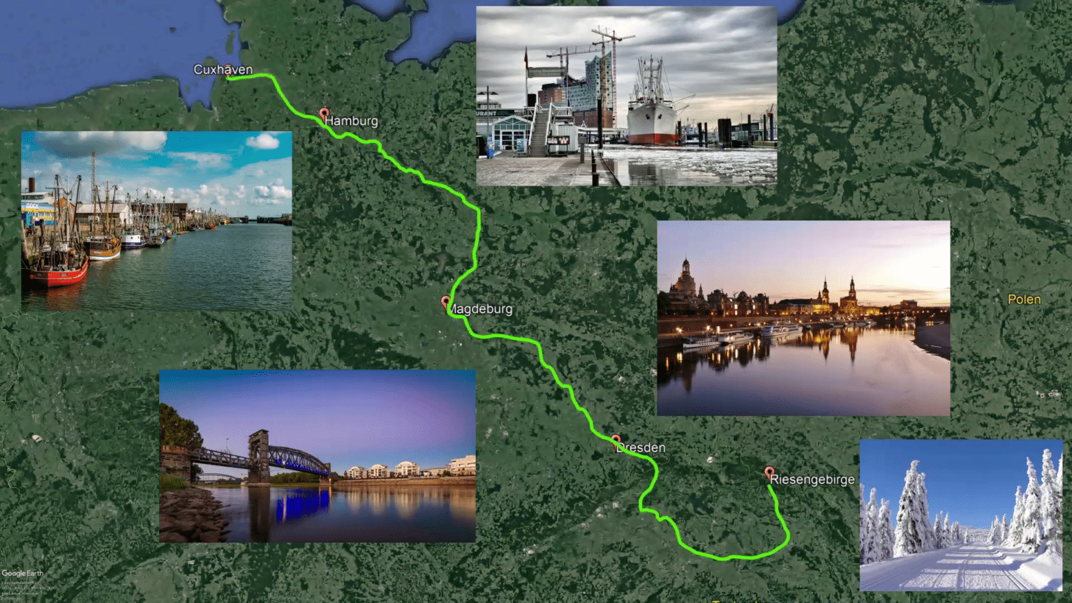 bremen nach cuxhaven nach hamburg mit dem fahrrad km
